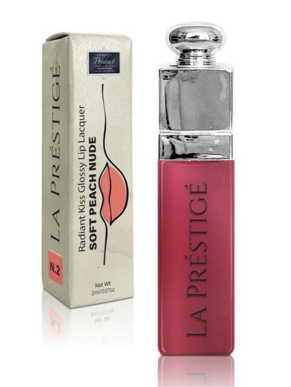 Predire La Prestige Radiant Kiss Glossy Lip Lacquer ~ Soft Peach Nude